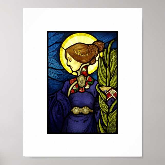 Póster S. Cecilia (Vidro Estido) (Frente)