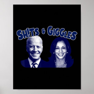 Poster S E Giggles Biden Kamala Harris