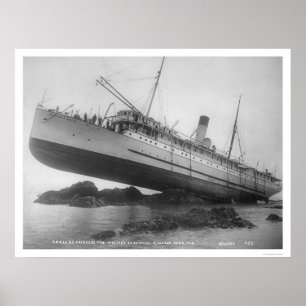 Poster S.S. Princesa Poder Shipwrecked 1910