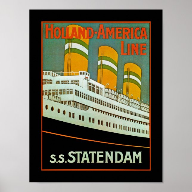 Póster s.s. Statendam (Frente)