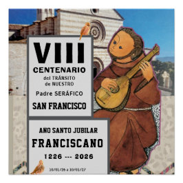 Póster Sa  Francisco de Assisi Glossy Poster