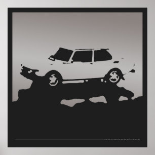 Póster Saab 99 EMS - as cinzas de prata no carvão vegeta