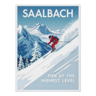 Póster Saalbach - Glemmtal - Áustria