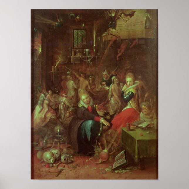 Poster Sabá das Bruxas, 1606 (Frente)