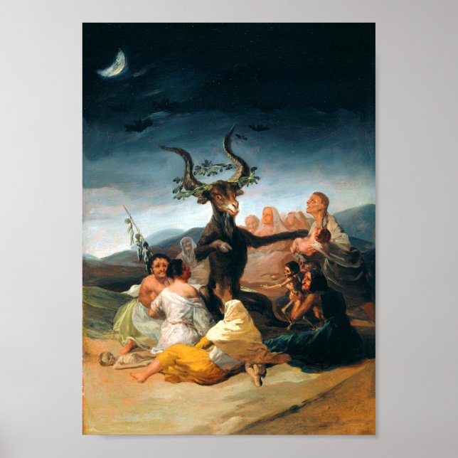 Poster Sabá De Bruxas Francisco Goya (Frente)