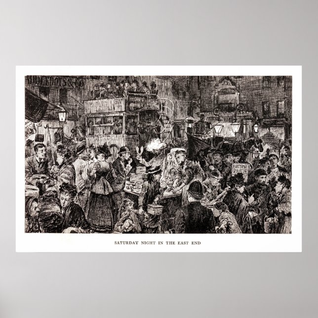 Póster Sábado À Noite No East End (Frente)
