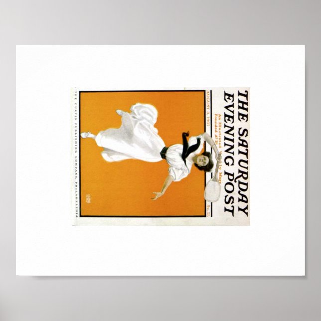 Póster Sábado à noite Posta Vintage Tênis mulher (Frente)