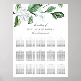 Poster Sábado Moderno Greenery Wreath Casamento Floral