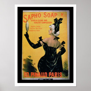 Póster 'Sabão de Sapho - dá uma tez clara e saudável