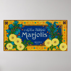 Póster Sabão LabelParis de Marjolis, France