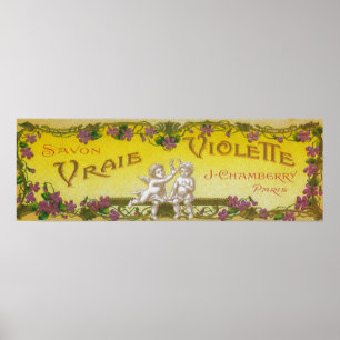 Poster Sabão LabelParis de Vraie Violette, France