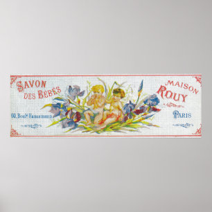 Poster Sabão LabelParis do DES Bebes de Savon, France