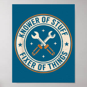 Poster Sabedor De Coisas Consertador De Coisas Humor De P
