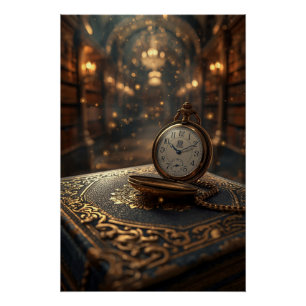 Póster Sabedoria Atemporal – O Relógio Dourado do Conheci