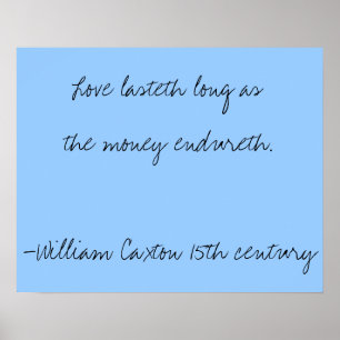 Póster Sabedoria do século 15 - Amor