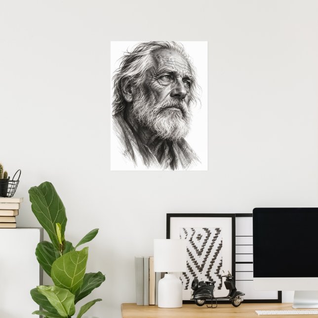 Poster Sabedoria Envelhecida (Escritório em casa)