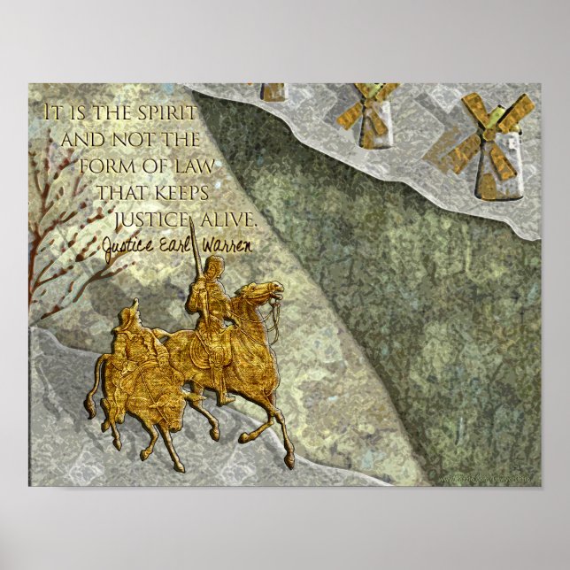 Poster Sabedoria Judicial - Warren sobre Espírito da Lei  (Frente)