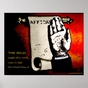 Póster Sabedoria Judiciária - Holmes sobre a Verdade (v2)