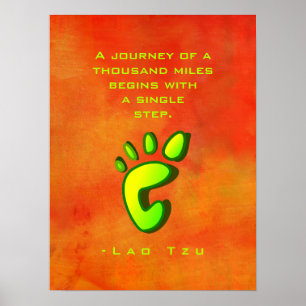 Póster Sabedoria Motivacional Inspiradora por Lao Tzu