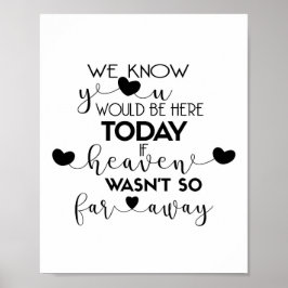 Poster Sabemos Que Estaria Aqui Hoje, Sinal De Casamento 