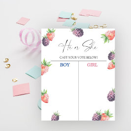 Poster Sabemos que o mapa revela sexo