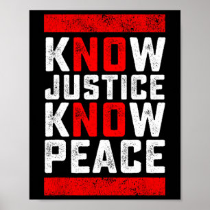 Poster Saber Justiça Sem Paz Preto Vive Problema