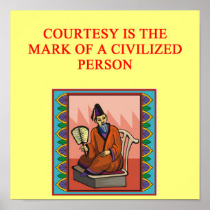 Poster sábia provérbio chinês