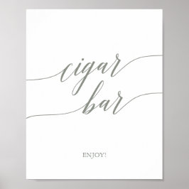 Poster Sábio Elegante - Símbolo de Bar para Caligrafia Ve