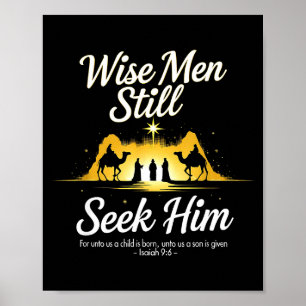 Poster Sábios do Natal Ainda o Procuram 3 Reis Religioso