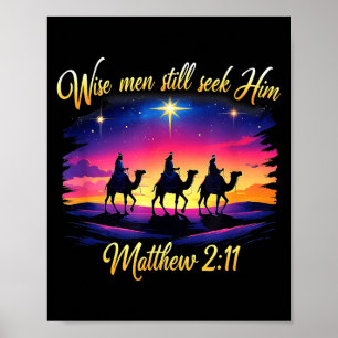 Poster Sábios Reis Magos de Natal Religioso Ainda O Procu