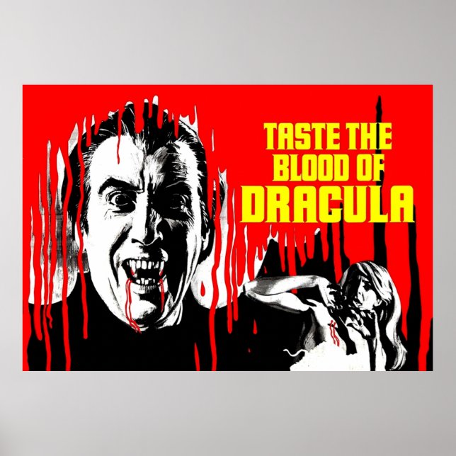 Poster Sabor do Sangue de Drácula (Frente)