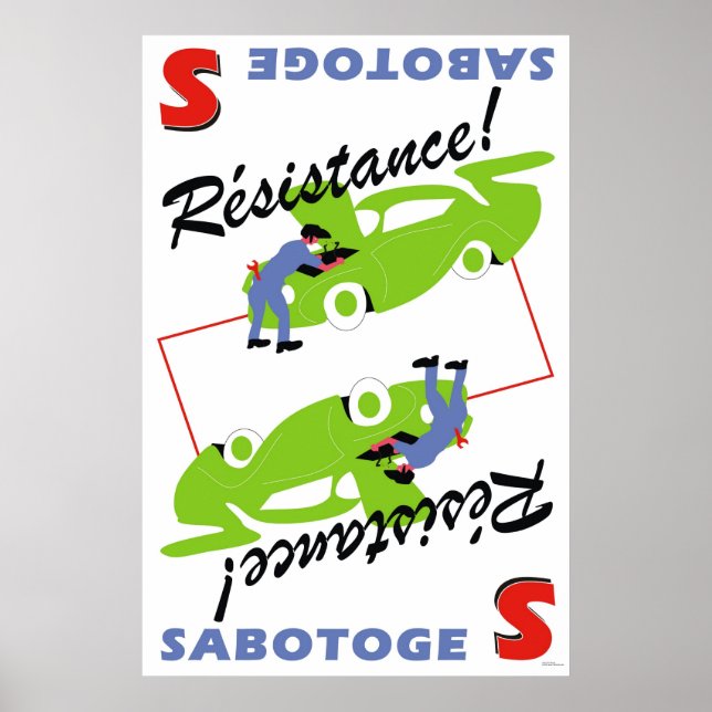 Poster Sabotoge (Frente)