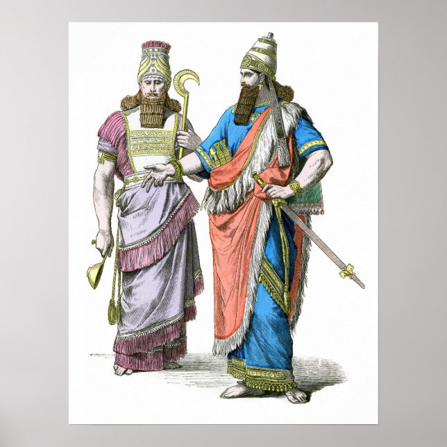Póster Sacerdote Assírio e Rei (Frente)