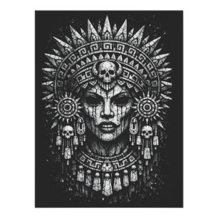 Póster Sacerdotisa Coroada com Caveira — por BurnsInHell