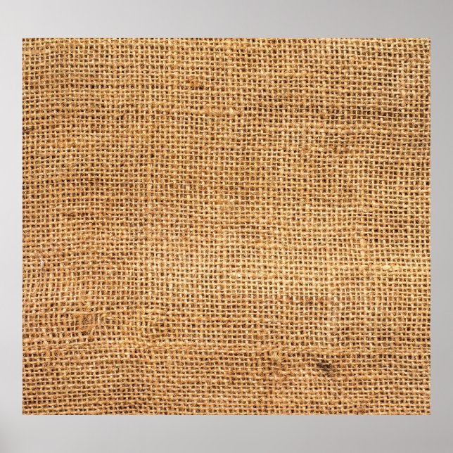Poster Saco Brown Burlap: Fundo do Véu Texturizado (Frente)
