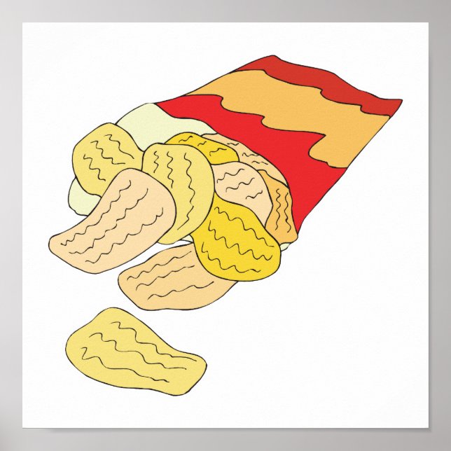 Póster saco de batatas fritas (Frente)