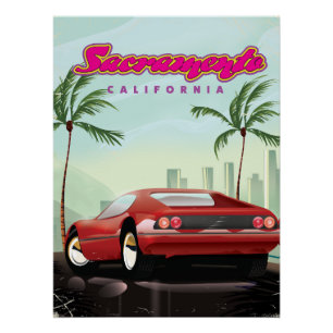Póster Sacramento Califórnia