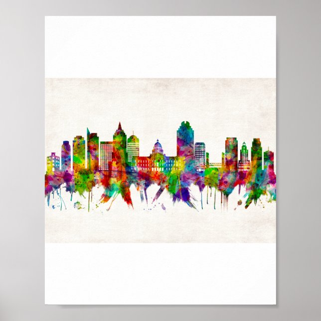Poster Sacramento California Skyline (Frente)