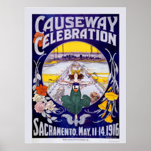 Póster Sacramento Causeway Celebration