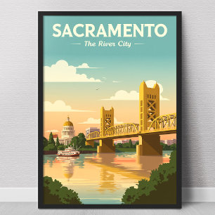 Poster Sacramento Vintage