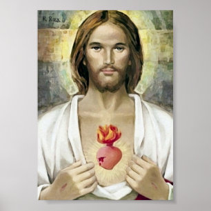 Póster Sacré-Coeur de Jésus.