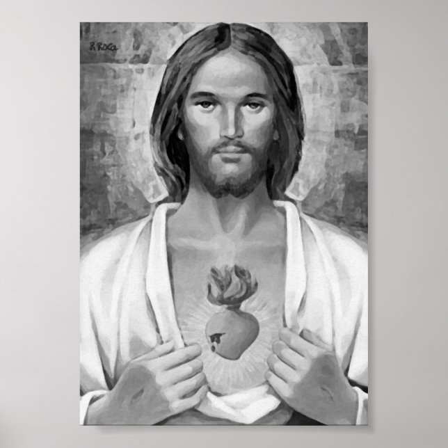 Poster Sacré-Coeur de Jésus. (Frente)