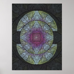 Póster Sacred Bloom Mandala