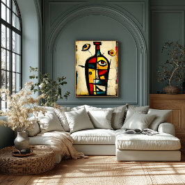 Poster Sacred Bottle Contemporary Abstract Expressionism