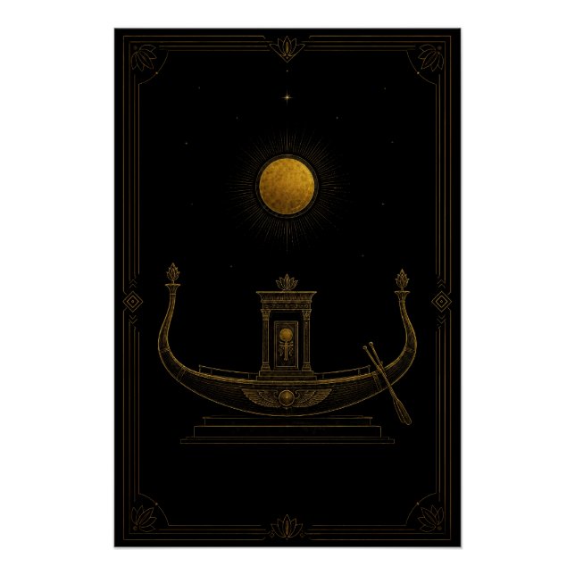 Póster Sacred Solar Barque Beneath the Sun Poster (Frente)
