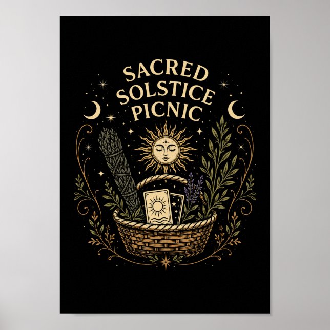 Poster Sacred Solstice Picnic Litha  (Frente)