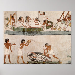 Póster Sacrifício e purificação de um touro