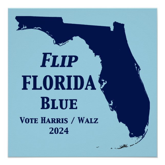 Póster Sacudir Florida Blue em 2024 (Frente)