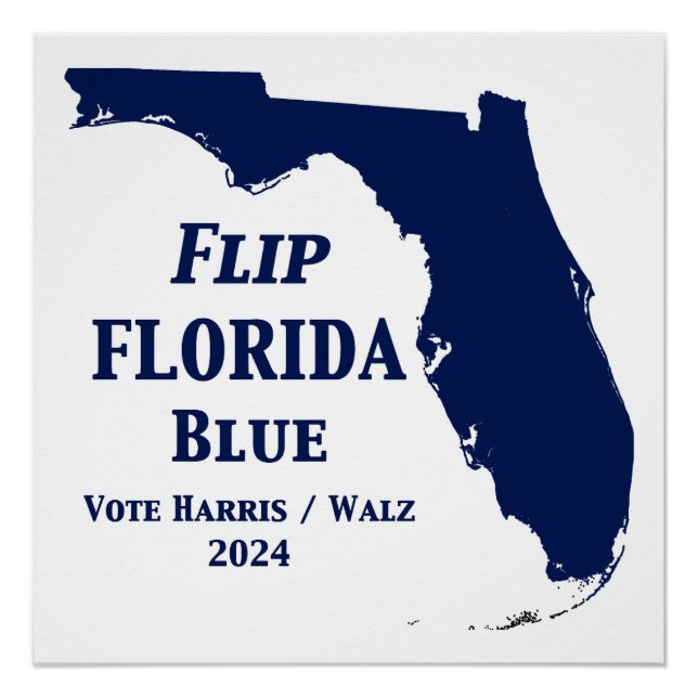 Póster Sacudir Florida Blue em 2024 (Frente)