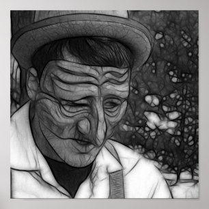 Póster Sad Man